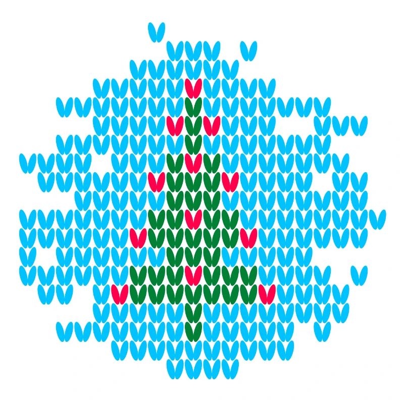 Christmas Tree Knit Ugly Christmas Xmas Pattern