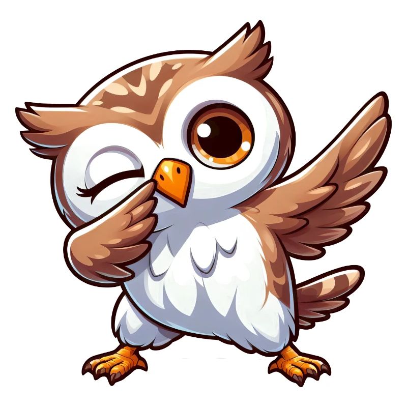 Cool Owl is Dabbing Funny Design
