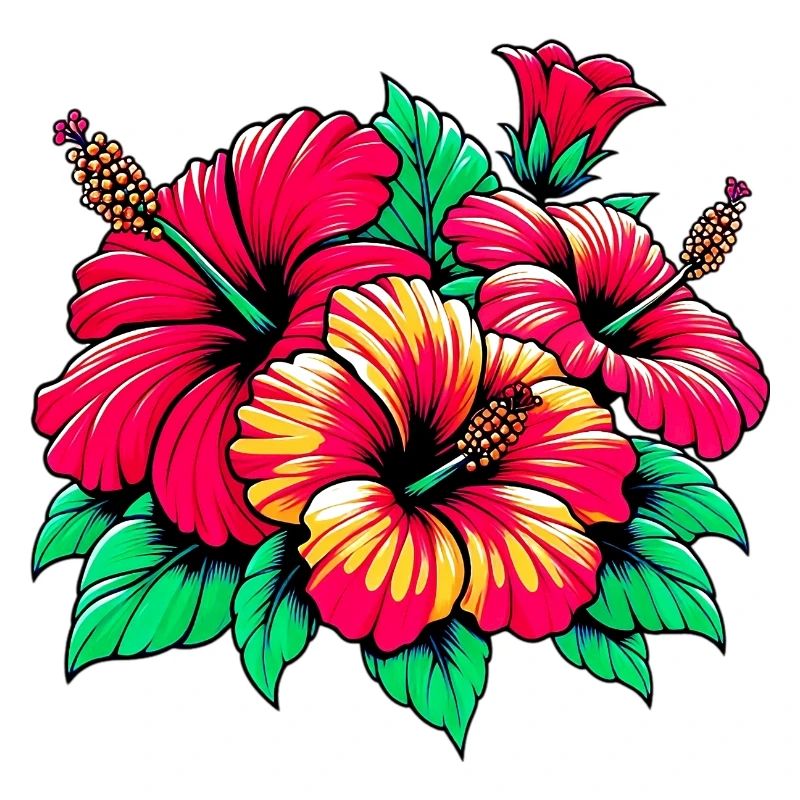 Fleurs d’hibiscus