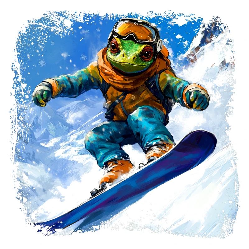 Snowboard Caméléon