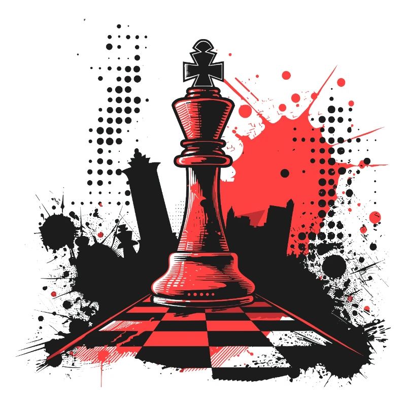 Chess Pieces Graffiti