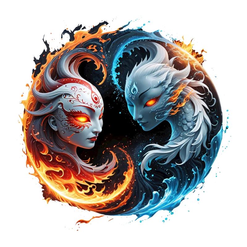 Harmonie élémentaire, yin et yang de la nature.