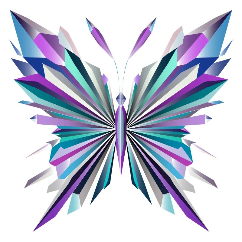 Fascinating geometry – abstract butterfly