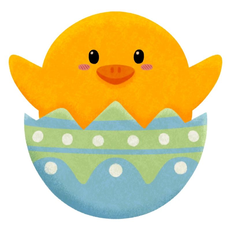 Chick in Easter egg