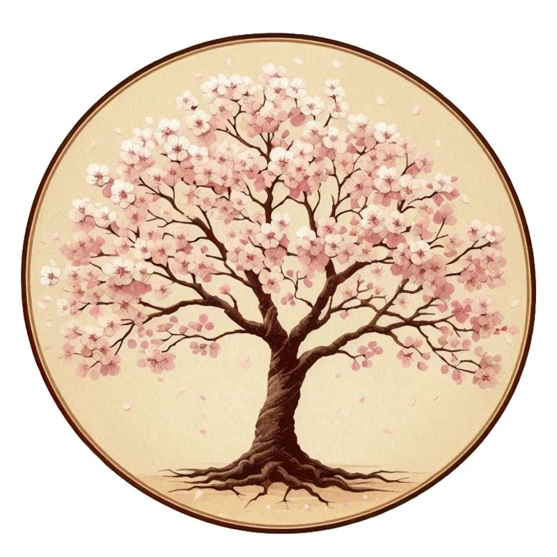 Delicate cherry blossom tree