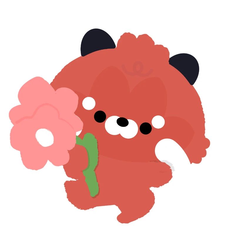 Romantischer Roter Panda