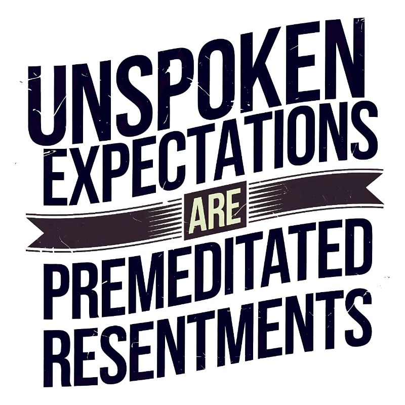Unspoken Expectations Are Premeditated Resentments