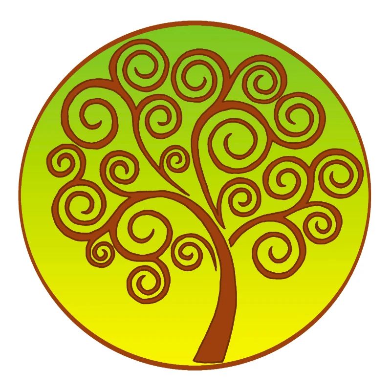 Spiralförmiger Baum des Lebens