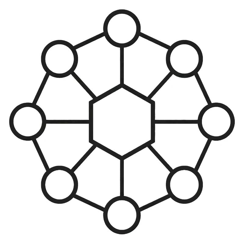 Mandala Hexagonal Géométrique
