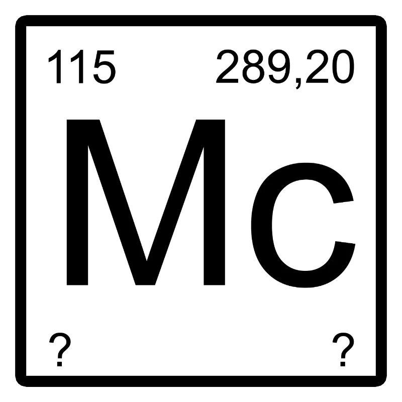 Bloc à éléments minimaux Moscovium