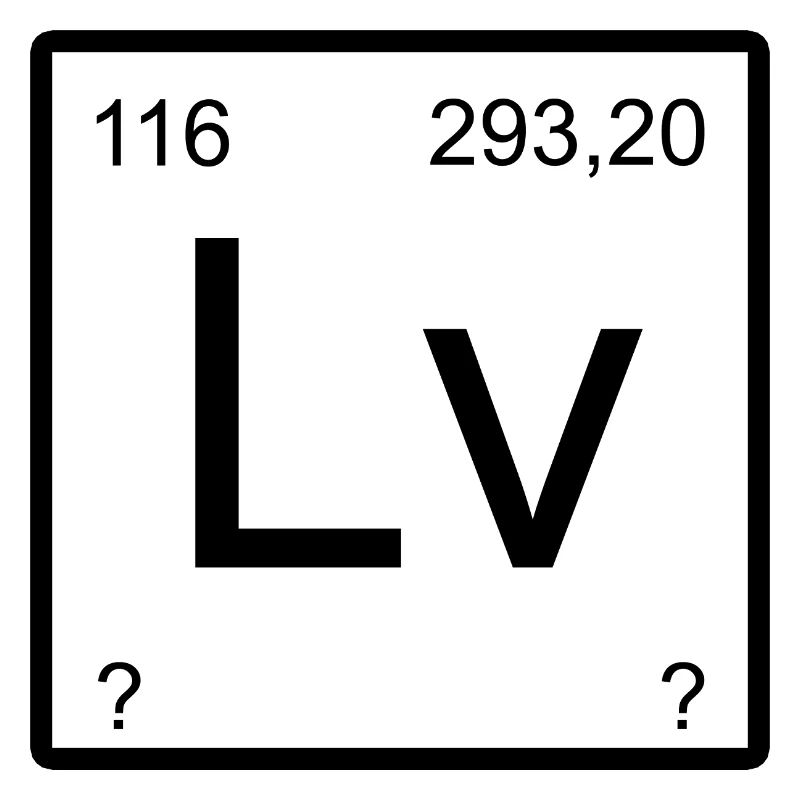 Livermorium Lv Element Square Design
