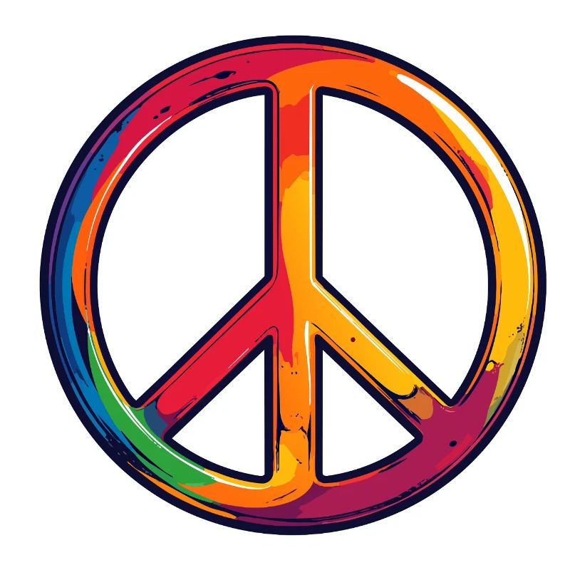 Rainbow Peace Symbol