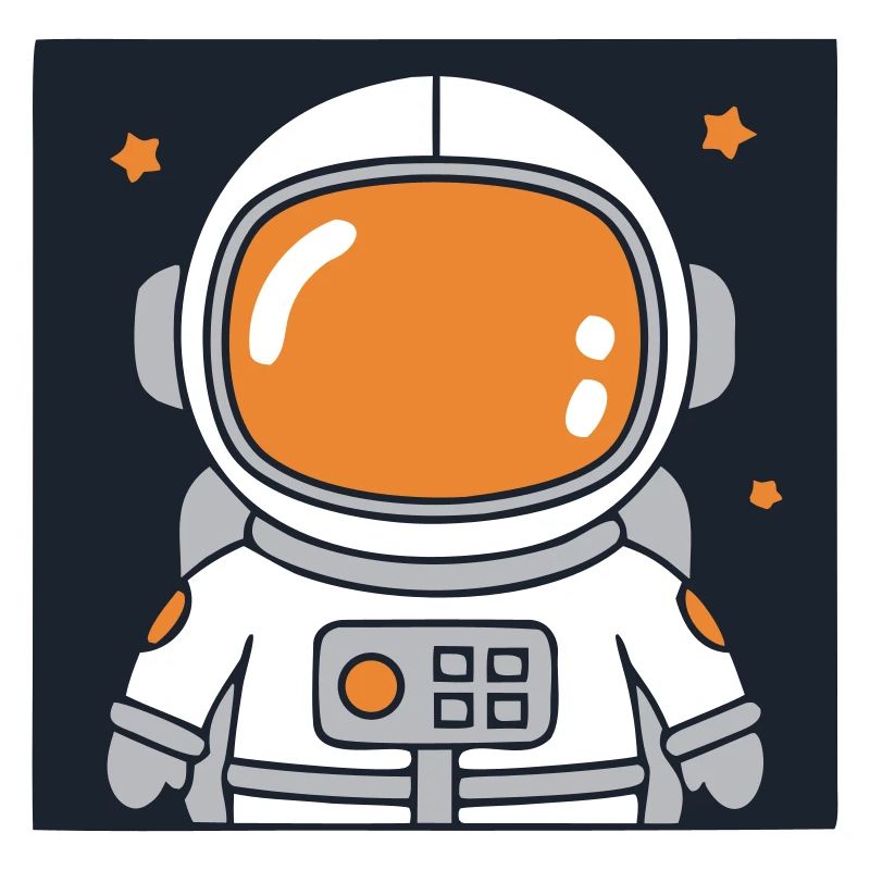 Astronaute Français Spatial Coloré