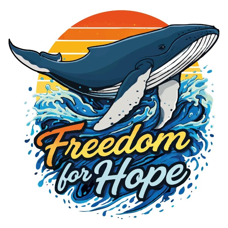Liberté pour l’Espoir - Coucher de soleil de baleine
