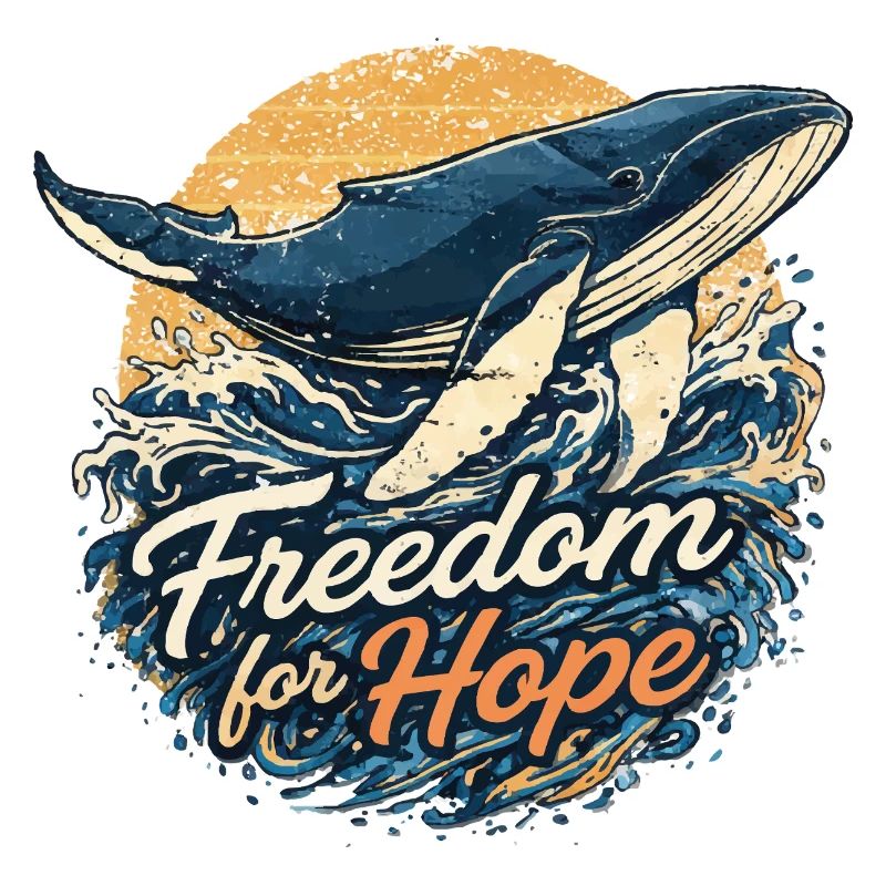 Freedom for Hope: Whale & Wave