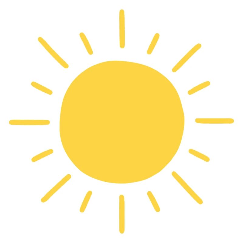 Minimalistische Sonne
