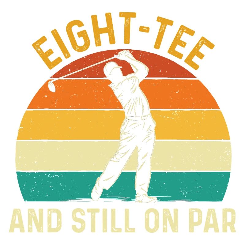 Achter Abschlag immer noch auf Par 80. Golf-Geburtstag