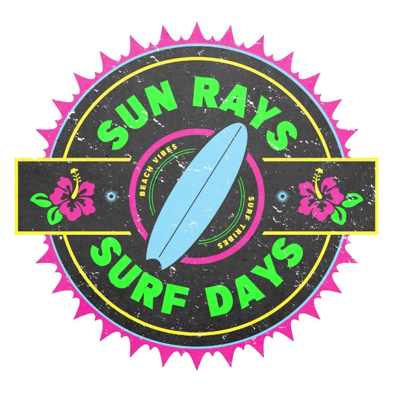 Surf Retro Surfer Conception graphique