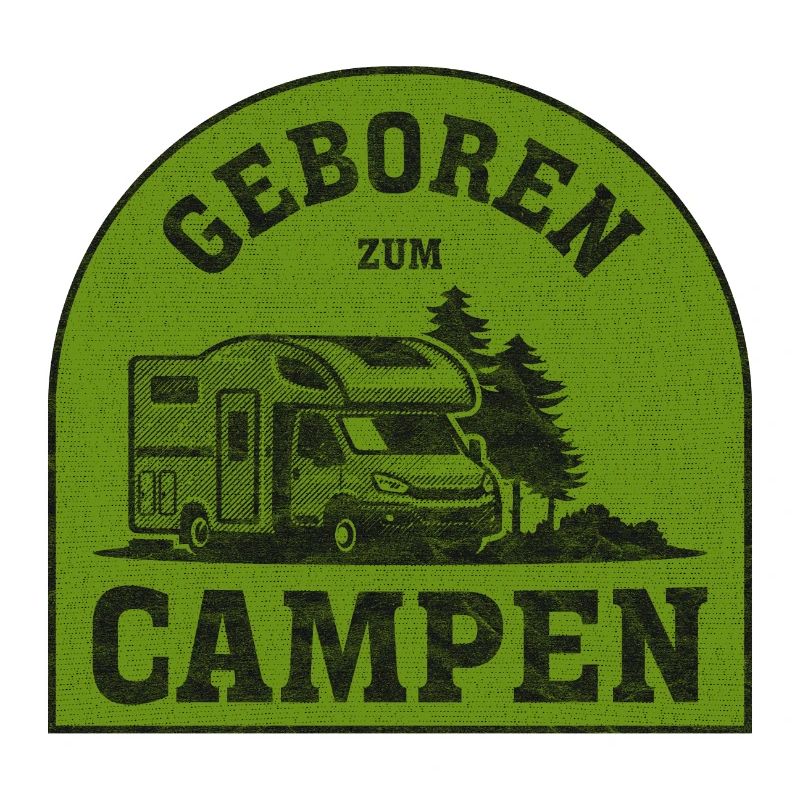 Geboren Zum Campen Patch