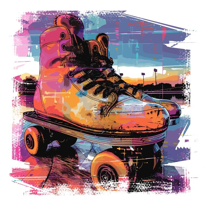 Roller Skates Illustration