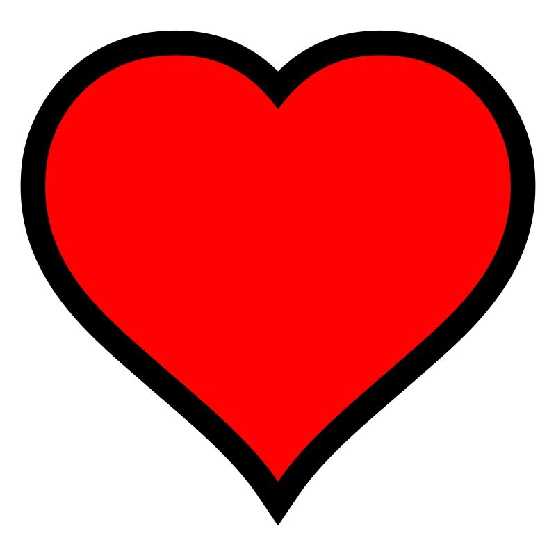 Red Heart Icon Print