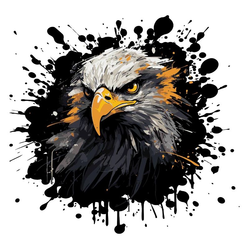 Eagle Head Color Splash