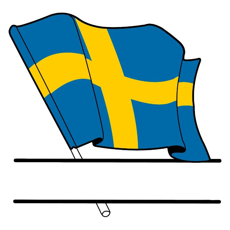 SWEDEN Flag – Custom Text