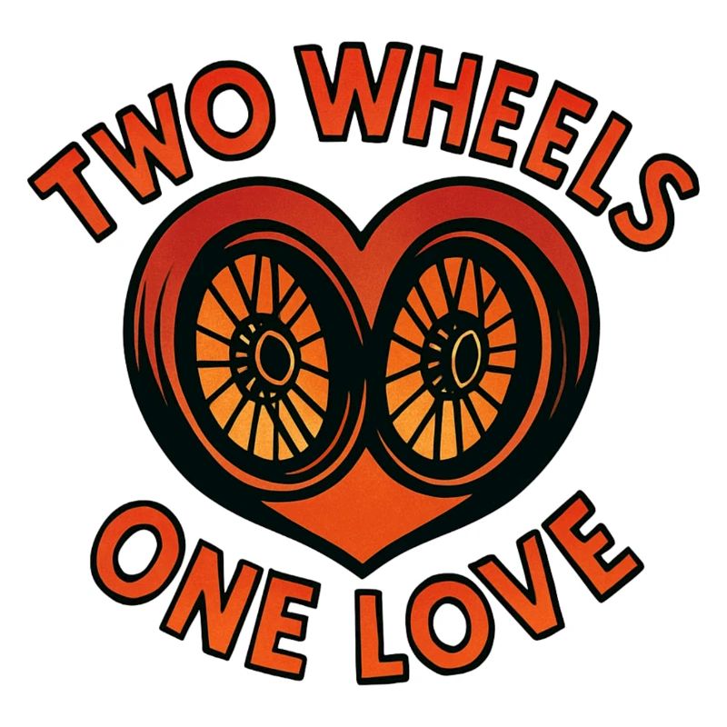 Two Wheels One Love - Motorcycle - Biker