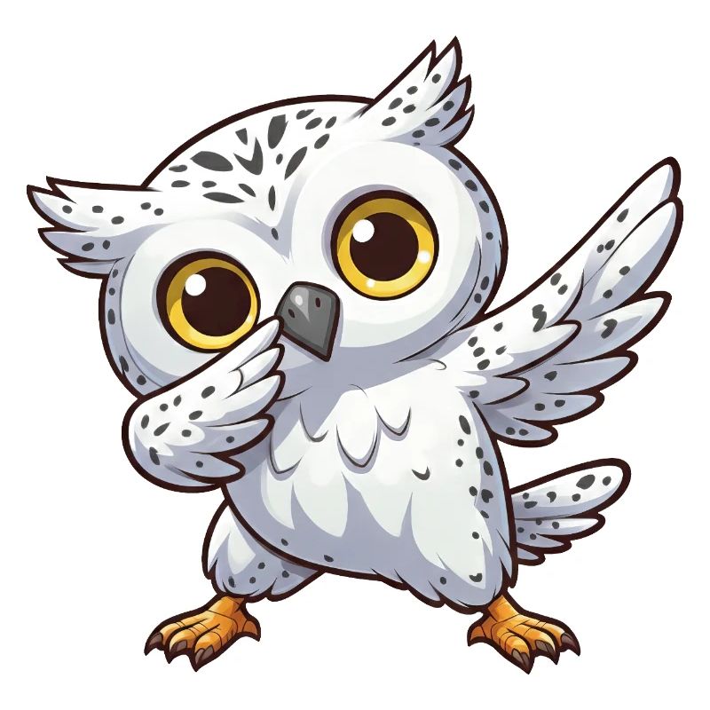 Coole Schneeeule Dabbing Kids Eule Dab