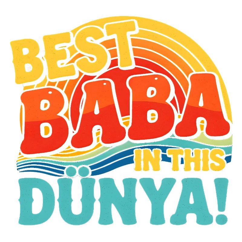 Meilleur Baba dans ce coucher de soleil rétro Dunya