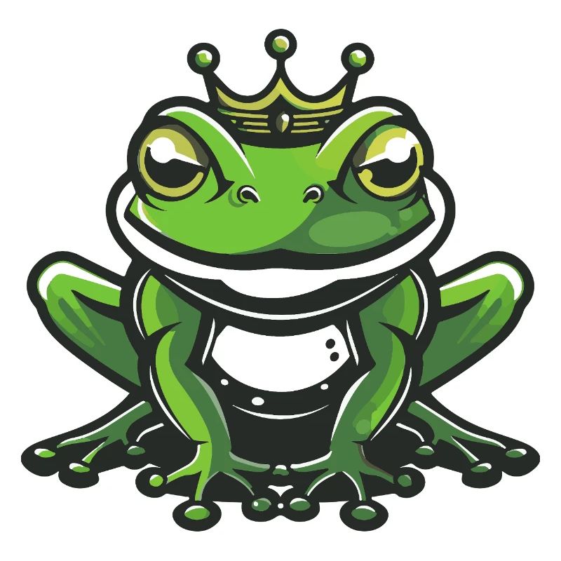Frosch Kopf Krone