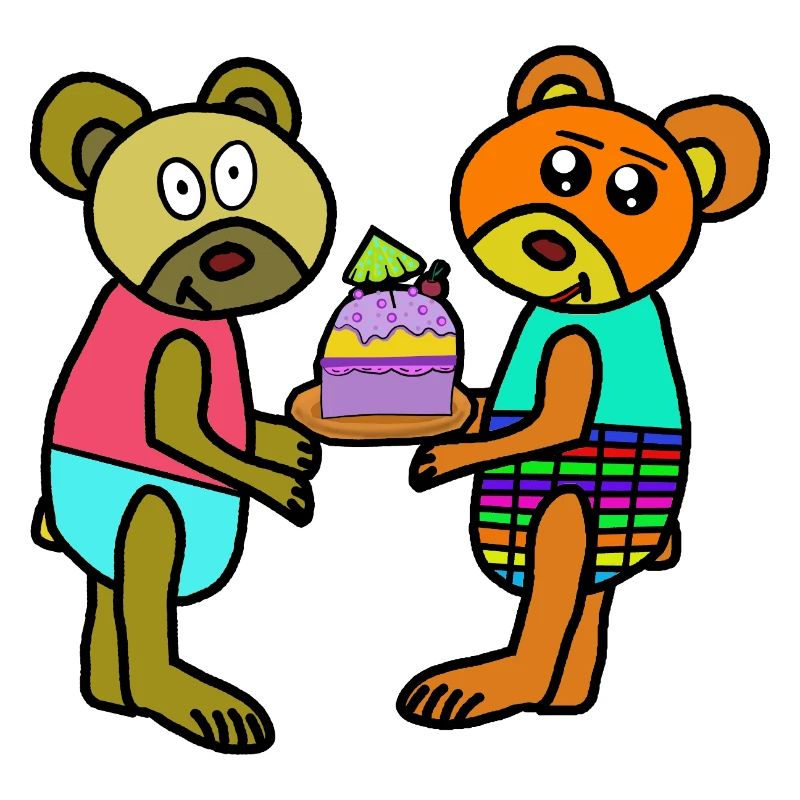 Teddy Valentin Muffin Kuchen Geburtstag Bär