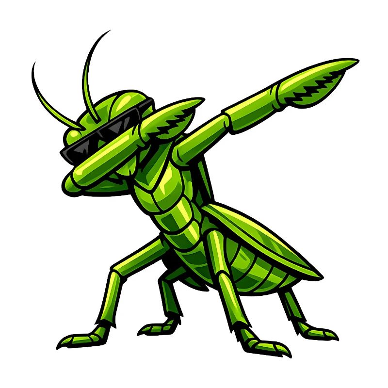 Dabbing Praying Mantis