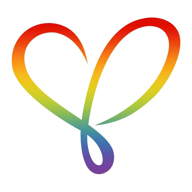 Regenbogen Herz