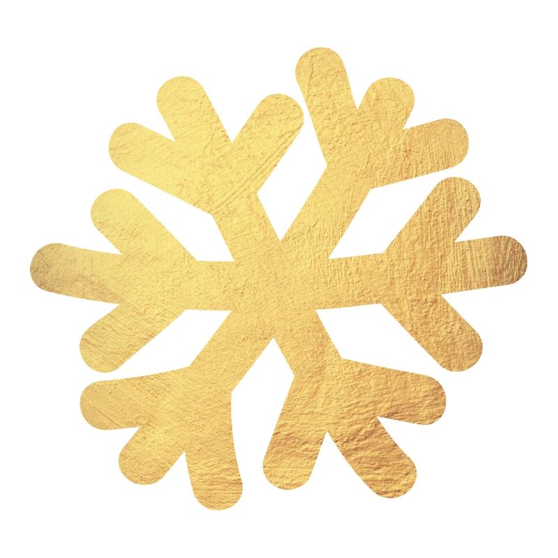 Décoration de Noël Or Flake de Neige Hiver