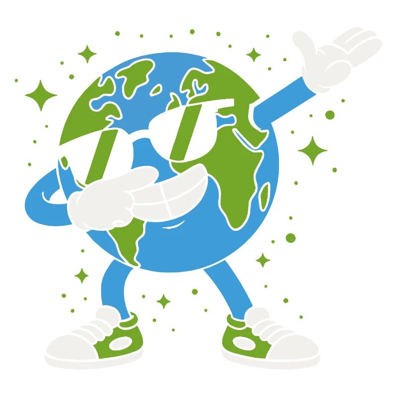 Mascotte terrestre Globe Groove