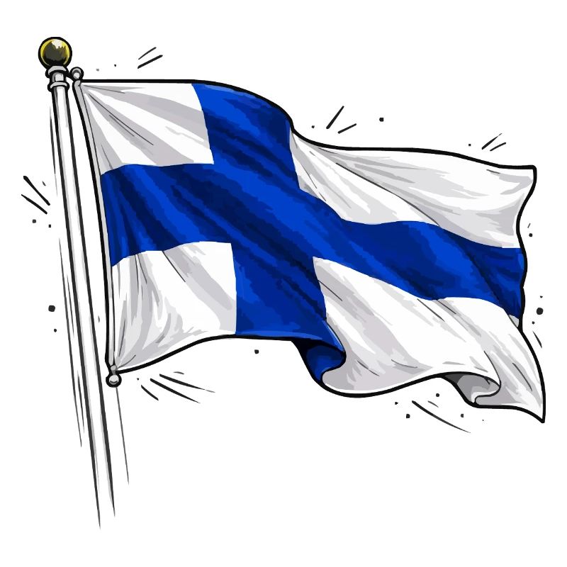 Drapeau de la Finlande