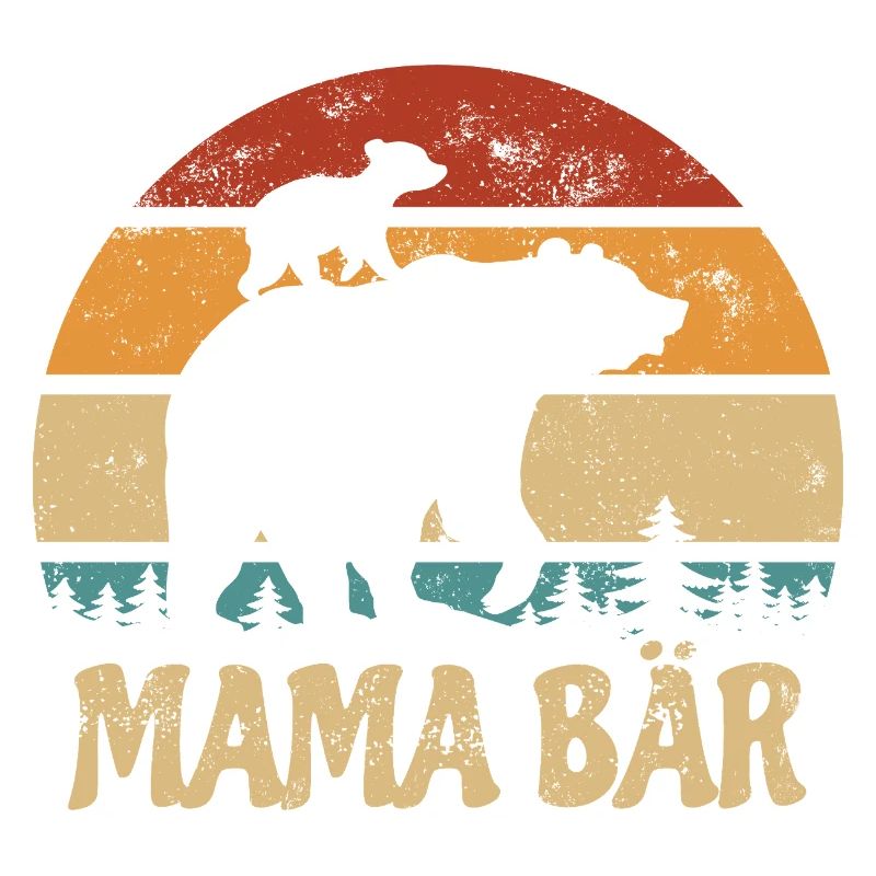 Mama Bär - Muttertag - Vintage Geschenk