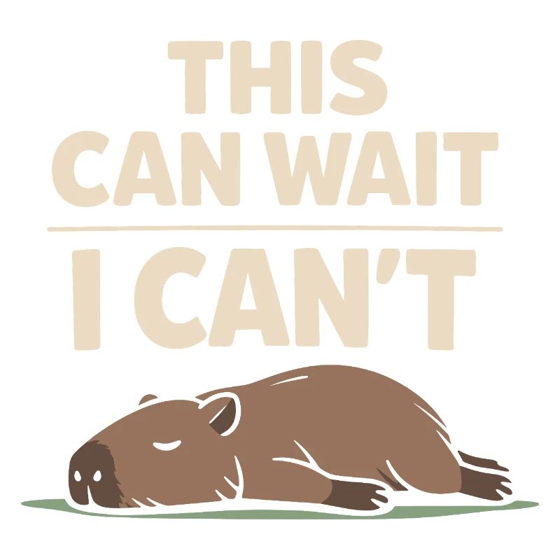 Cute Capybara Stress Reliever, No Stress,
