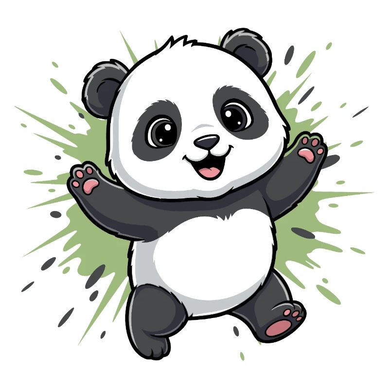 Cuddly Panda Spritz Background