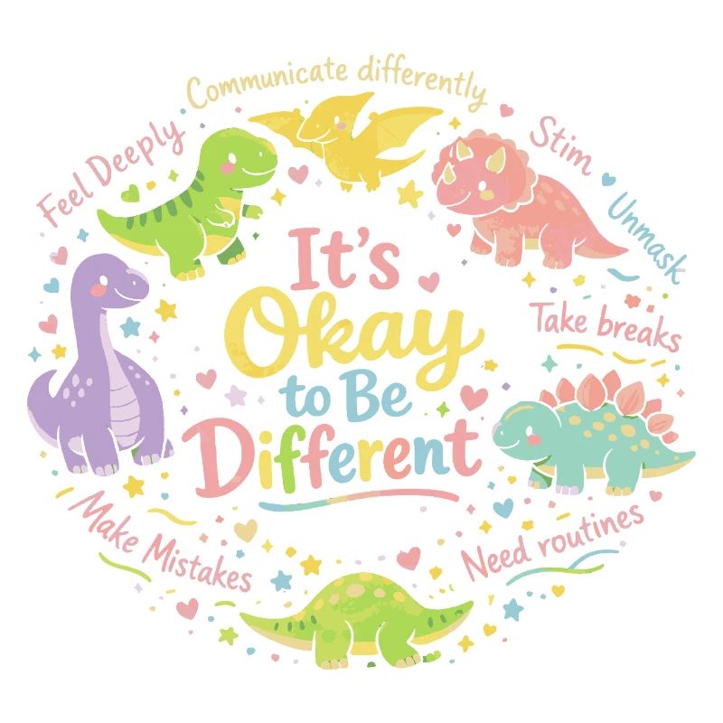 C’est normal d’être différent Dino Autisme Dire