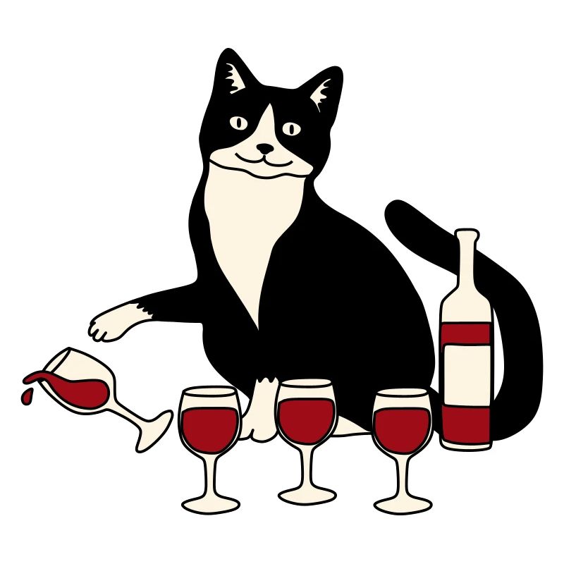 Verre à vin pour chat