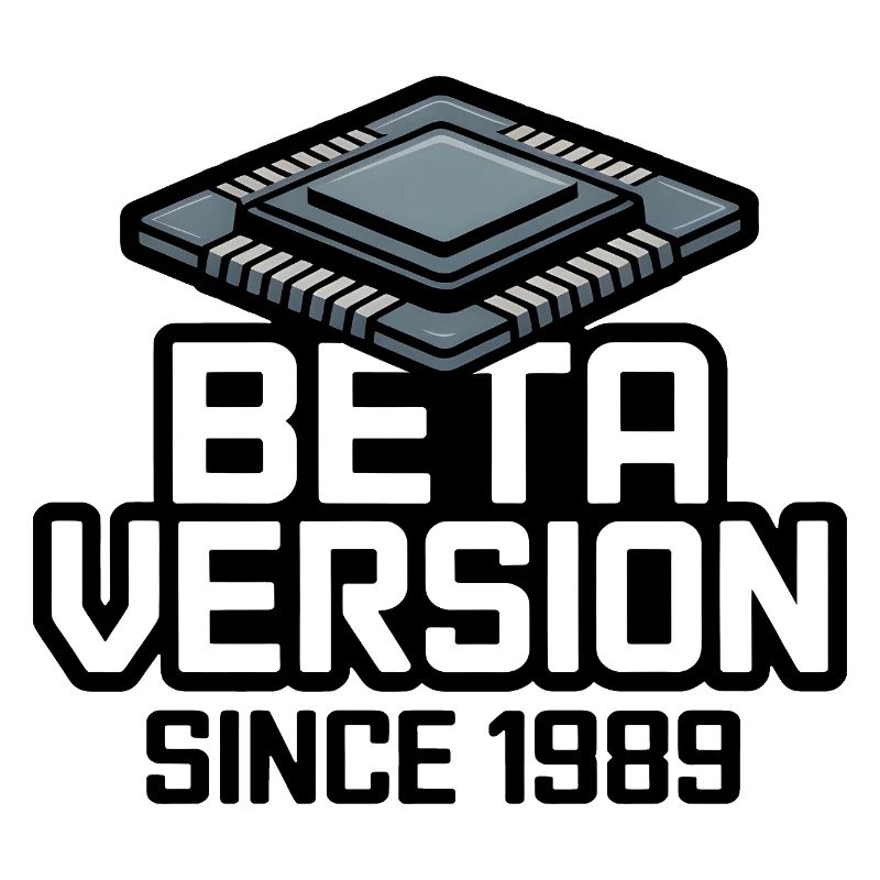 Futuristischer Computerchip Analogdruck