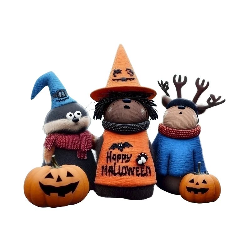 Spooky Pumpkin Trio Wooligans | Halloween Tiere