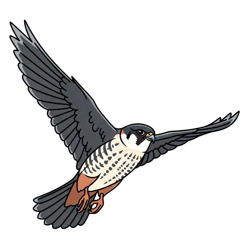 Faucon arboricole oiseau de proie