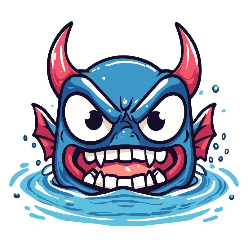 Grimmiger Wasserdämon