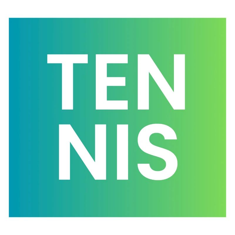 Tennis Gradient Typografie