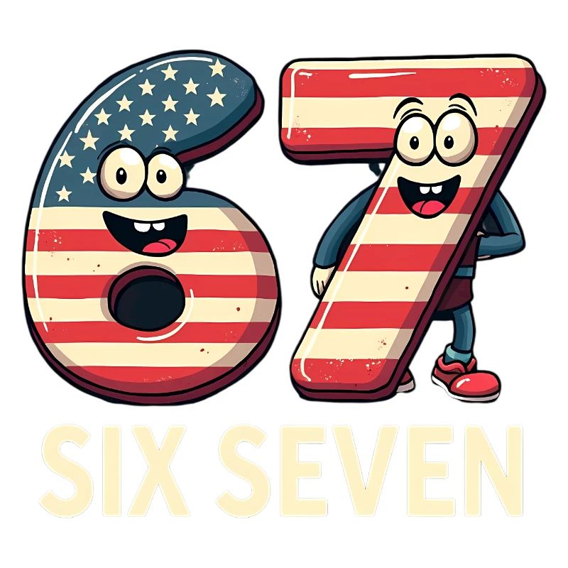US Flag 67 Memes Six Seven
