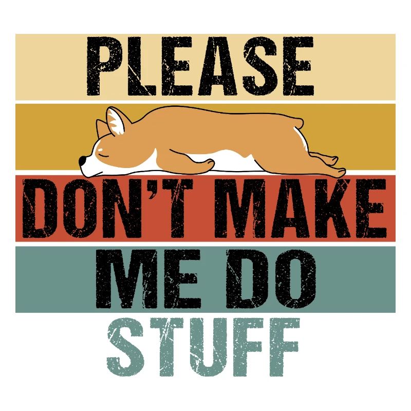 Funny Sleeping Corgi Lazy Dog Lover Design
