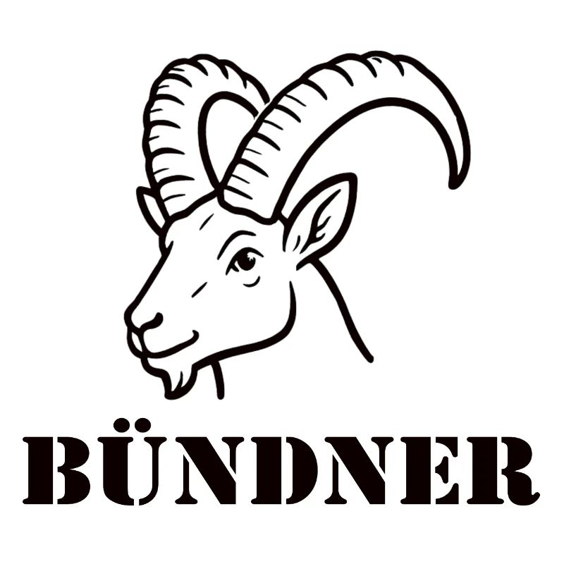 Graubünden Alpine Bock